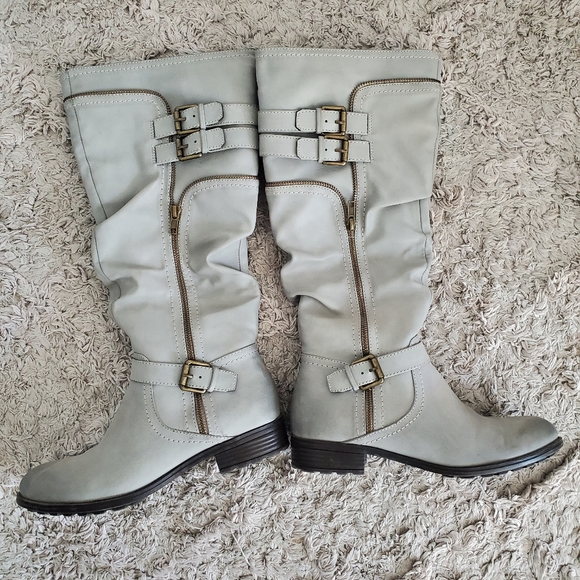 White Mountain Ranger tall gray riding boots - Picture 4 of 8